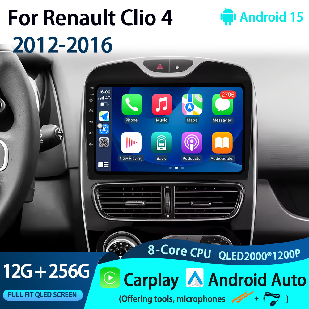 Car Radio Gps Navigation 10 Inch - Autoradio Multimediale con Carplay per Renault