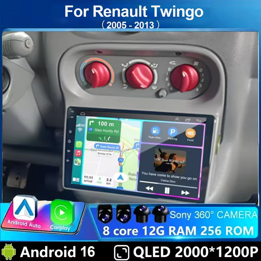 Android Car Stereo 2 Din 8 Core - Autoradio Android 16 con Carplay per