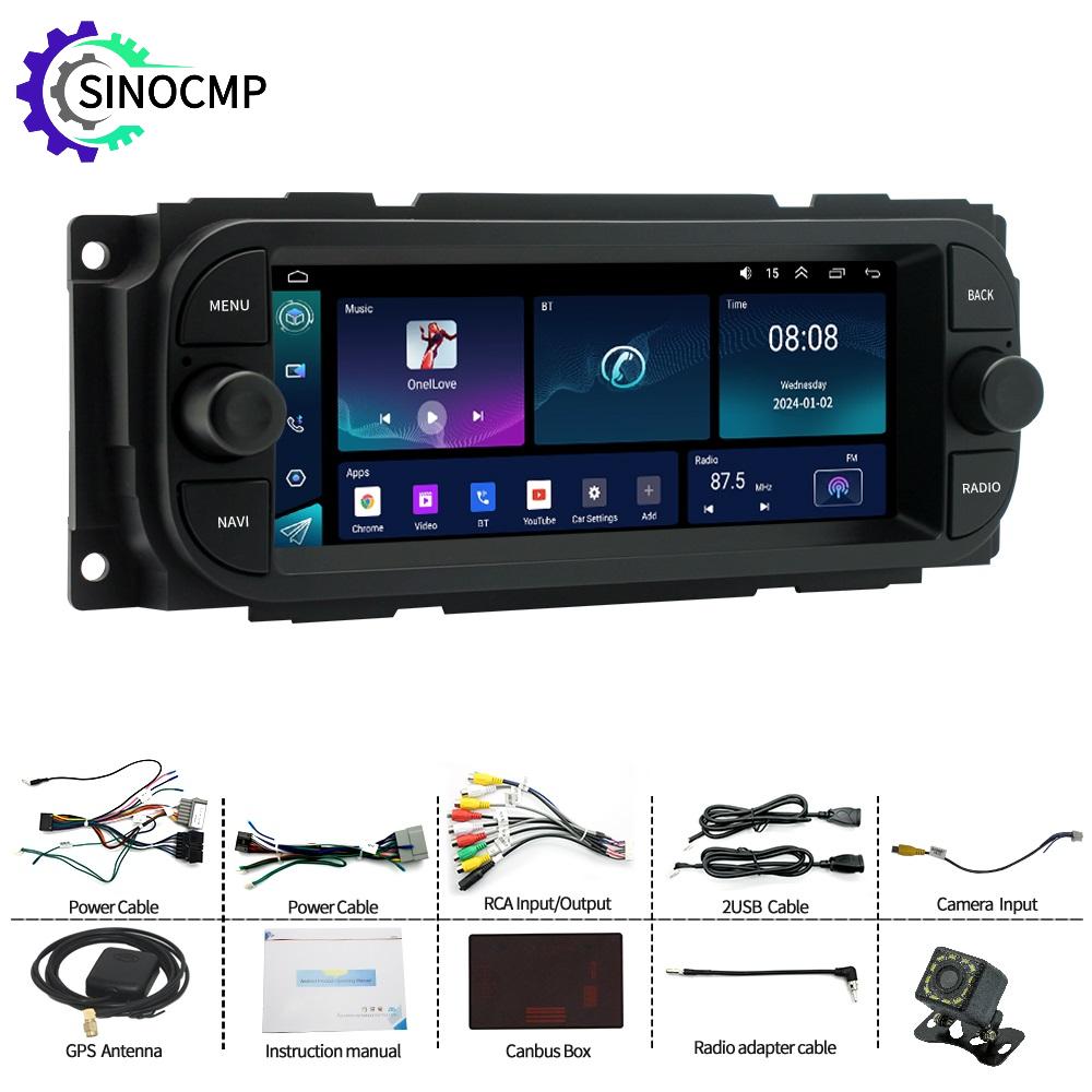 Car Multimedia Player Carplay Android Auto - Autoradio Android 12 per Jeep Dodge