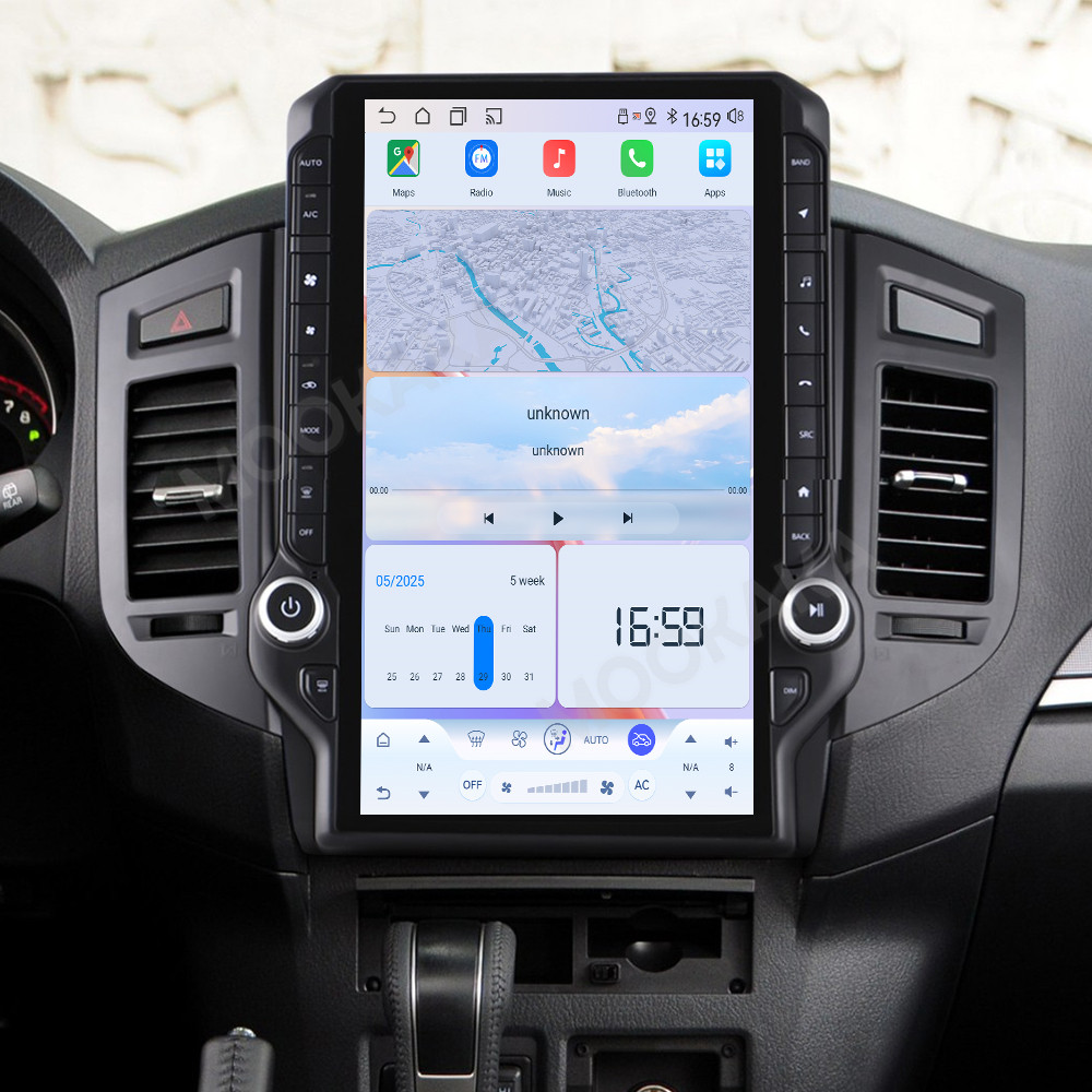 Tesla Style Screen Car Radio - Autoradio Android 15.0 con Schermo da
