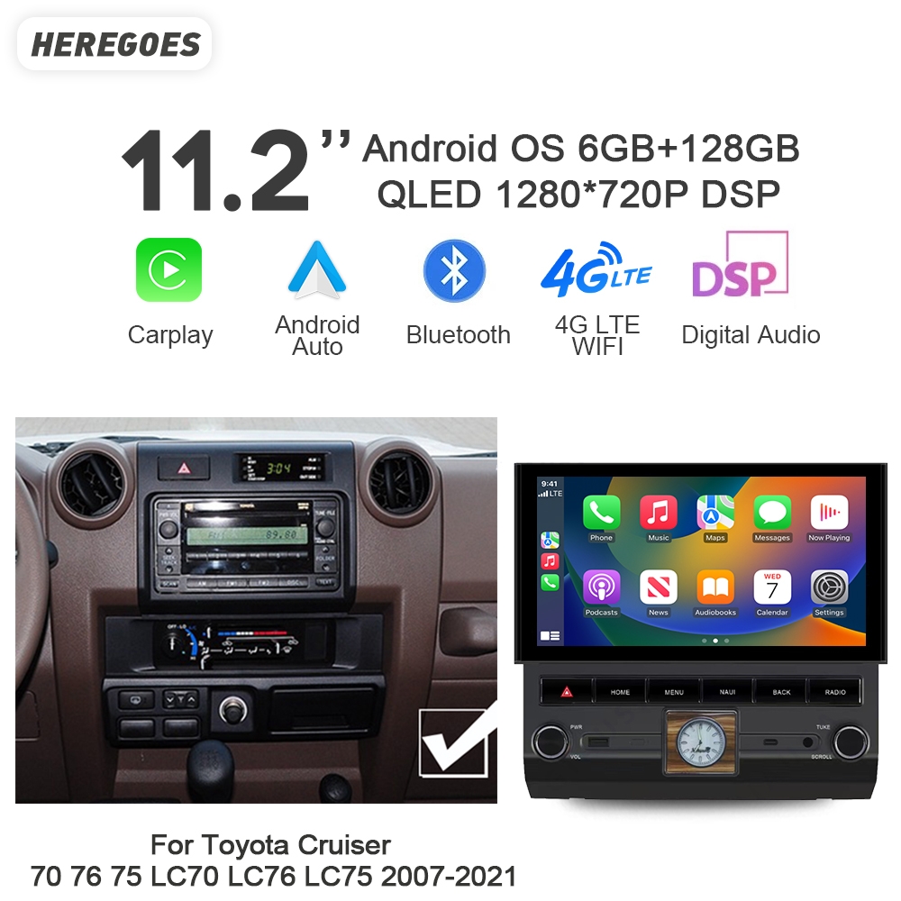 Car Dvd Player Bluetooth Steering Wheel - 720P Auto Android 13 8G +
