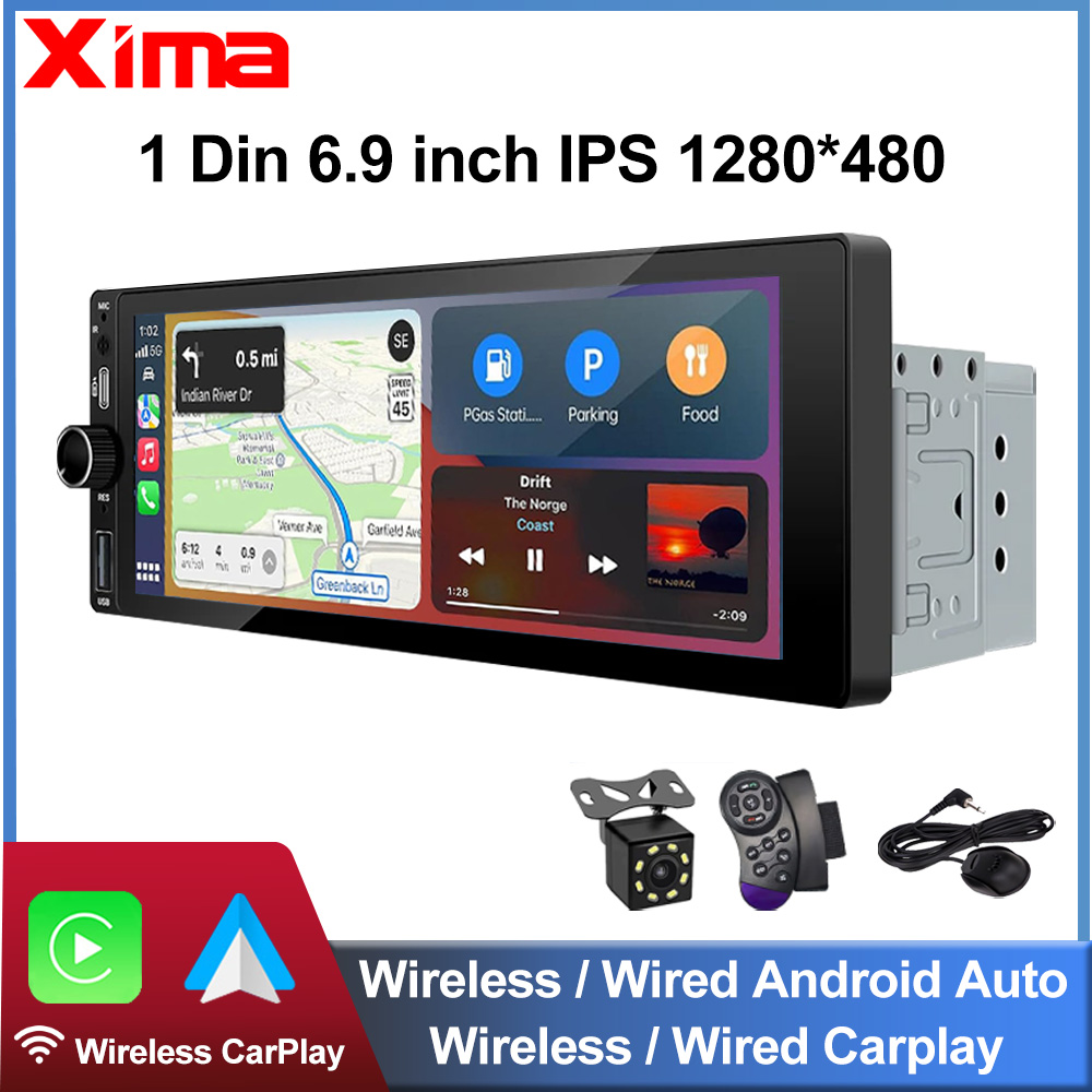 Car Dvd Player Bluetooth Steering Wheel - XIMA Autoradio da 6,9 pollici Wireless