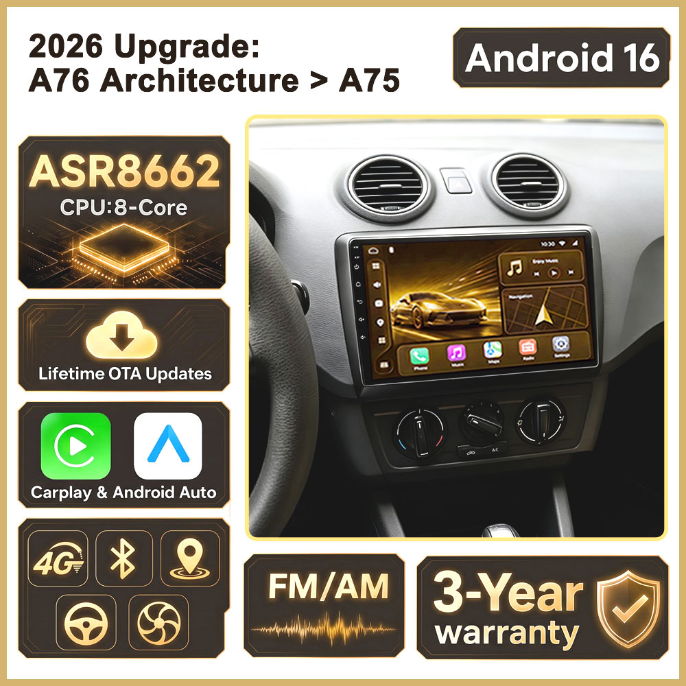 Car Radio Gps Navigation 10 Inch - Cortex-A76 Octa-Core Android 16 per Seat