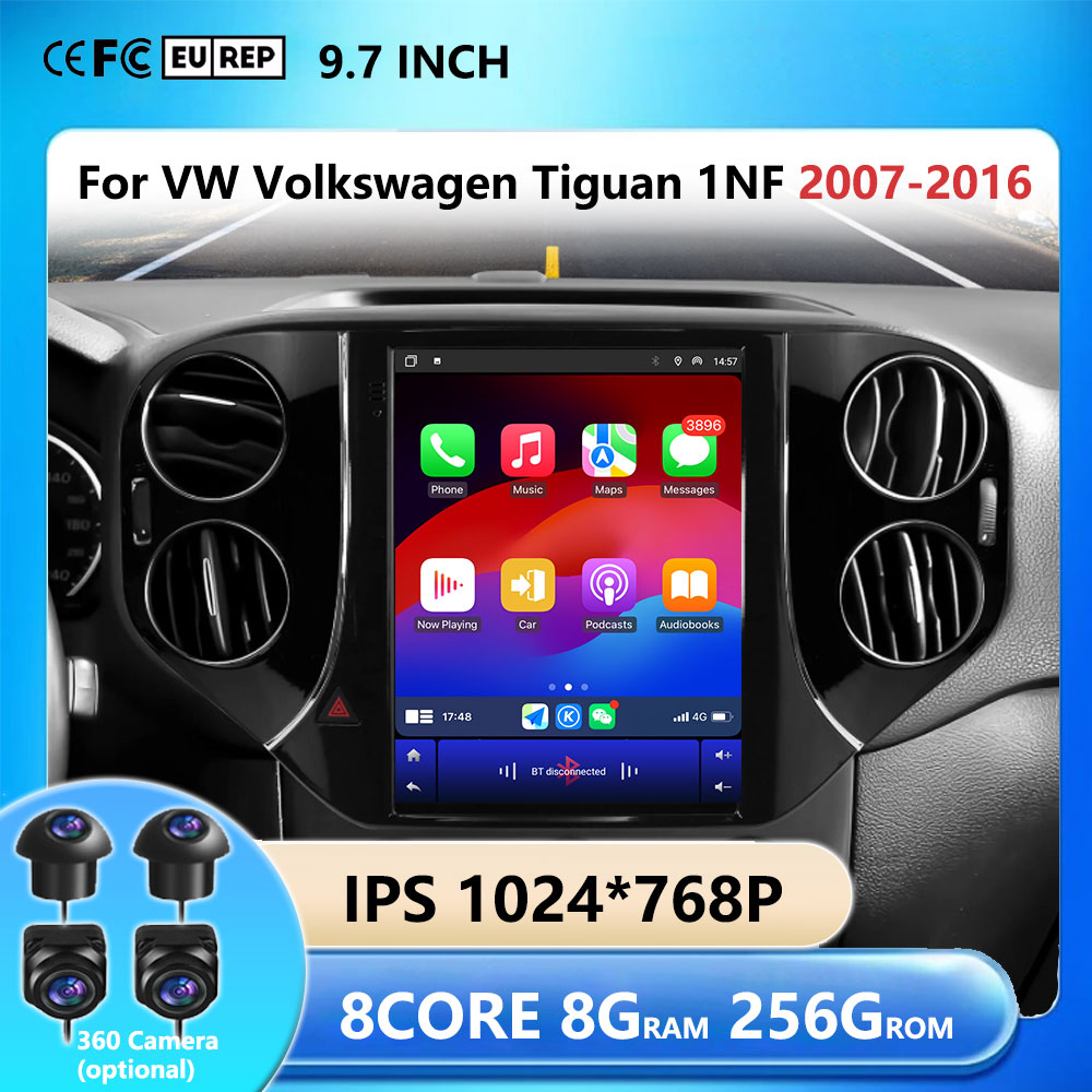 Tesla Style Screen Car Radio - Autoradio multimediale da 9,7'' per VW