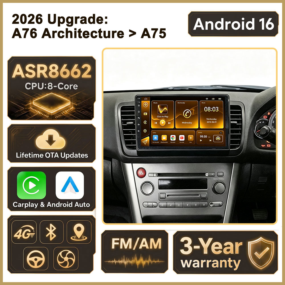 Car Radio Gps Navigation 10 Inch - Autoradio Android 16 con processore Cortex-A76