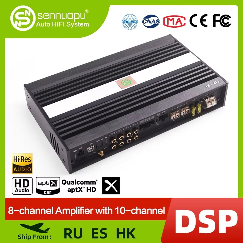Car Stereo Dsp 8 Channel - Sennuopu Amplificatore per auto a 8