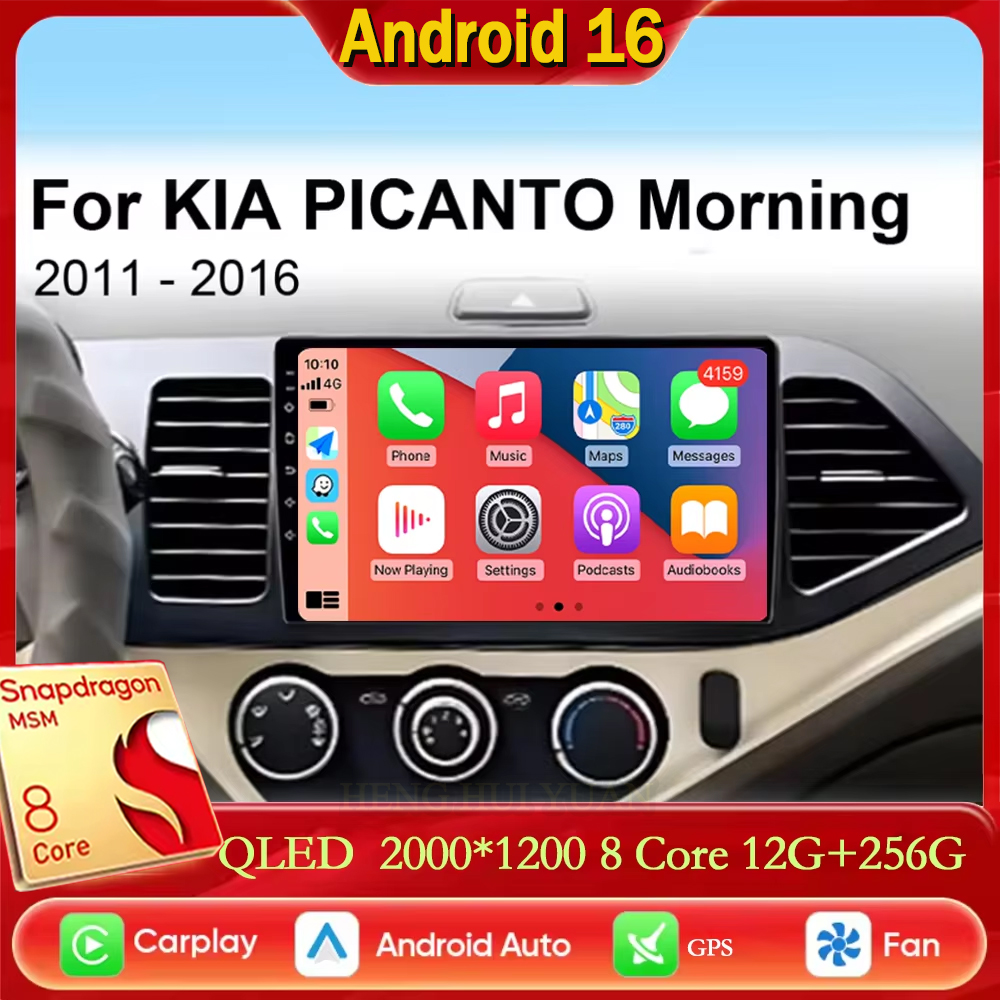 Per Kia Morning Picanto 2011 - - Android Car Stereo 2 Din 8 Core recensione e prezzo