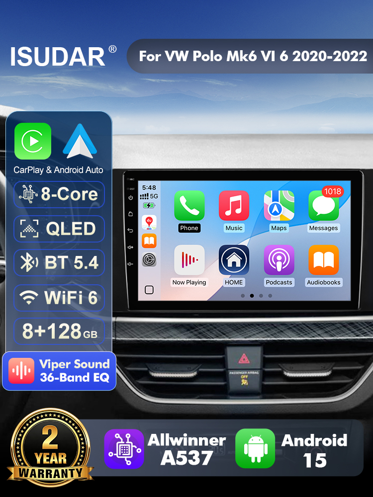 ISUDAR T57 Radio Android 15 pe - Android Head Unit 6Gb 128Gb recensione e prezzo