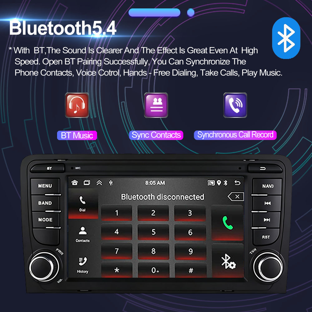 Autoradio da 7 Pollici per Aud - Android Head Unit 6Gb 128Gb recensione e prezzo