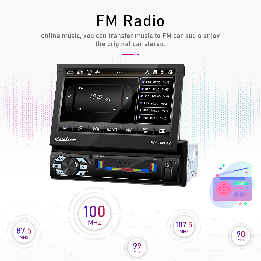 LeeKooLuu Car Stereo 1 Din Aut - Car Radio 1 Din Flip Out Screen recensione e prezzo