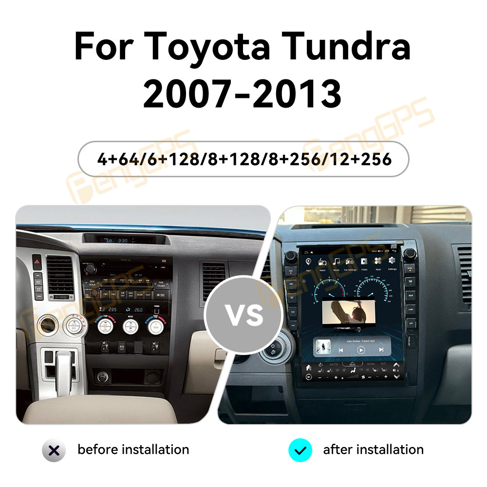 Per Toyota Tundra Sequoia 2007 - Android Auto Head Unit 12.3 Inch recensione e prezzo