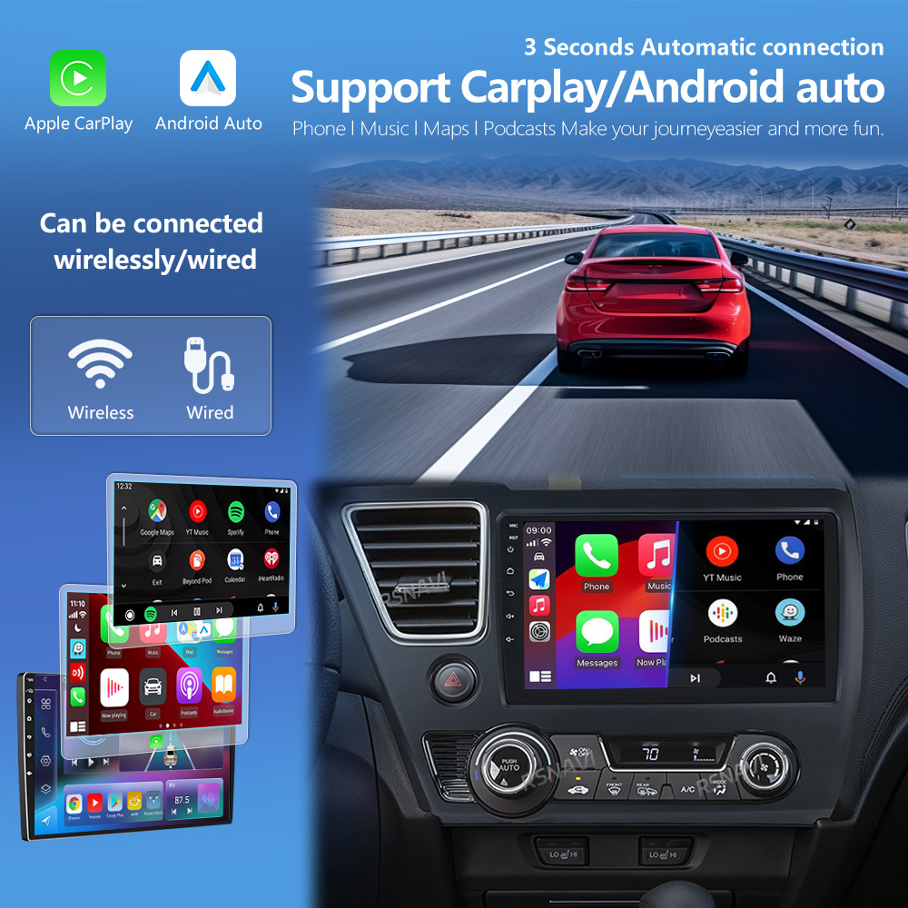 RSNAVI Android 16 Carplay Auto - Android Car Stereo 2 Din 8 Core recensione e prezzo