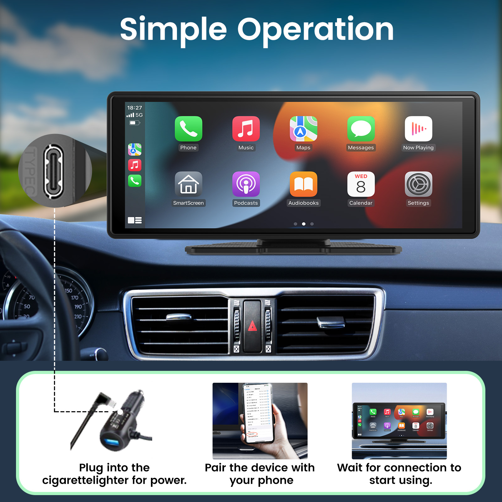 Autoradio con schermo da 10,26 - Car Multimedia Player Carplay Android Auto recensione e prezzo