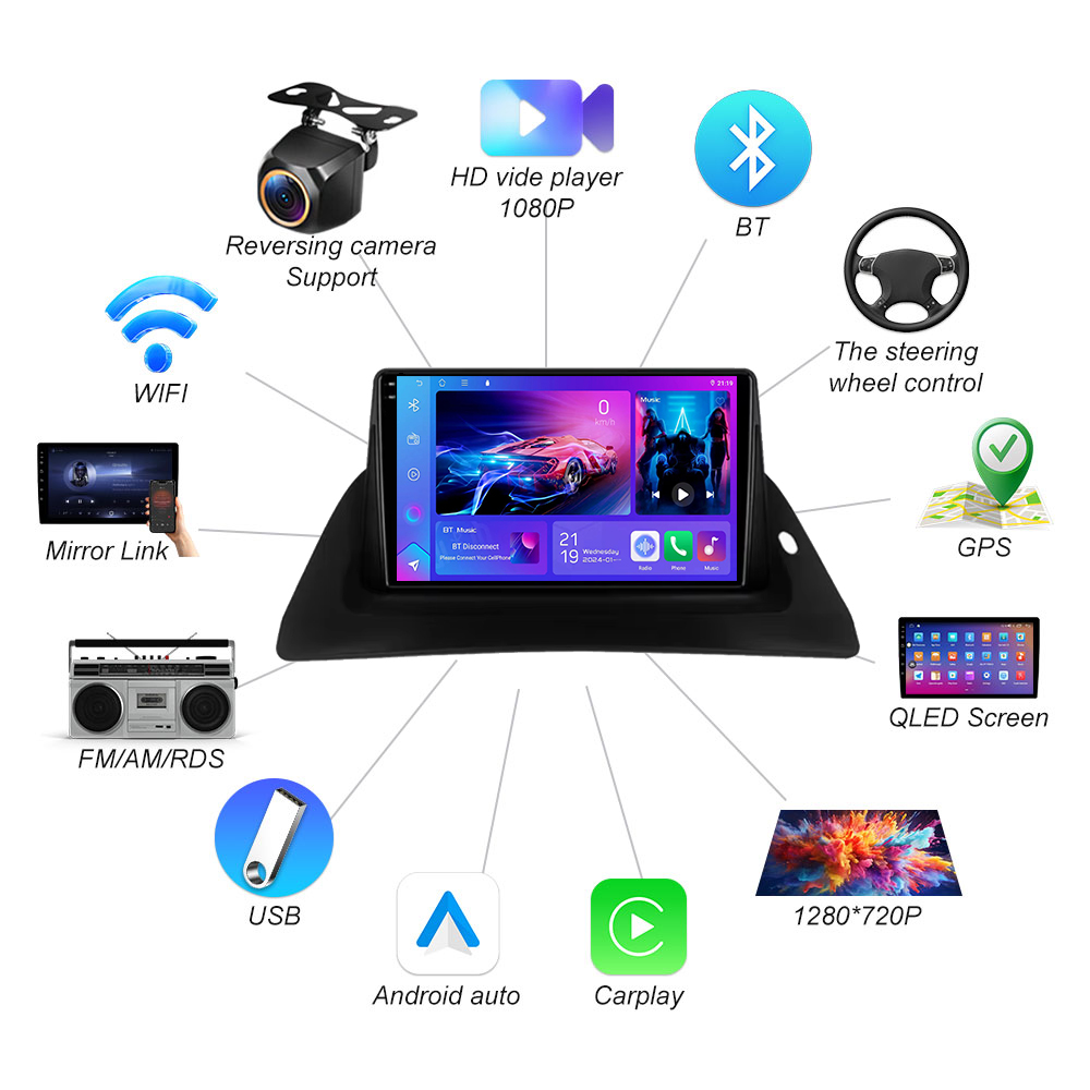 Autoradio Android per Renault  - Car Dvd Player Bluetooth Steering Wheel recensione e prezzo