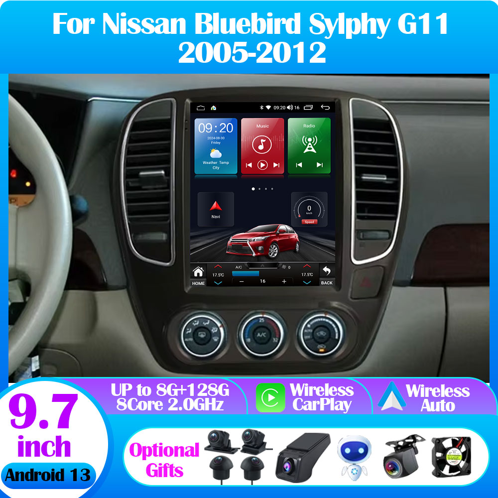 Per Nissan Bluebird Sylphy G11 - Tesla Style Screen Car Radio recensione e prezzo