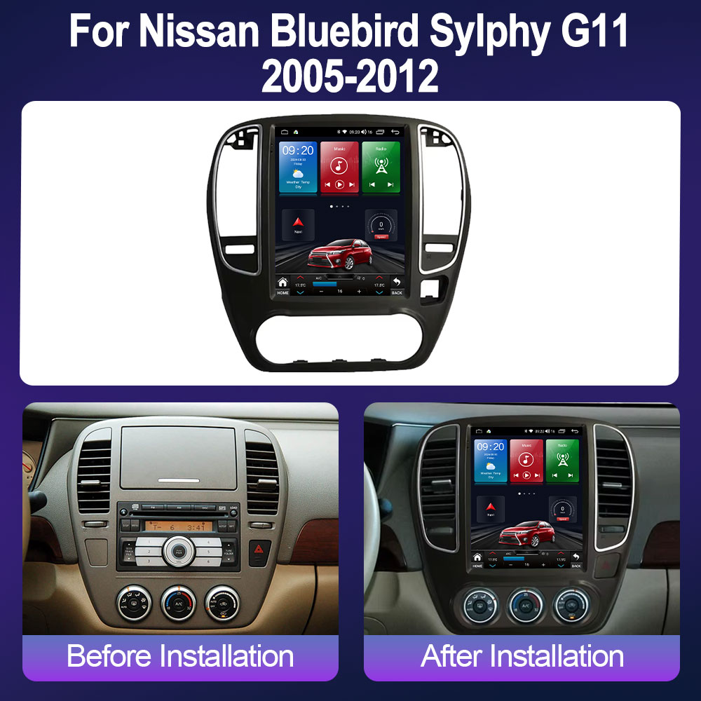Per Nissan Bluebird Sylphy G11 - Tesla Style Screen Car Radio recensione e prezzo