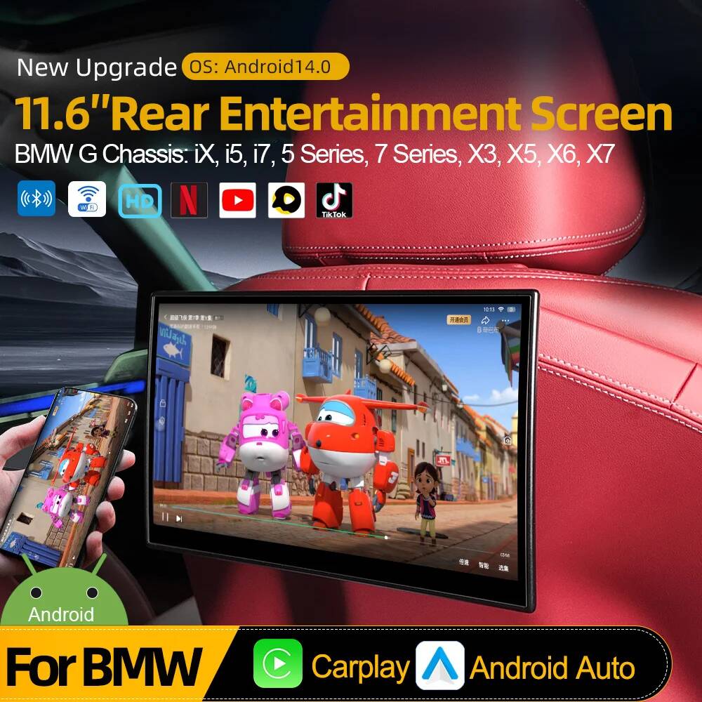 Schermo curvo Android 14 per s - Car Multimedia Rear Seat Entertainment recensione e prezzo
