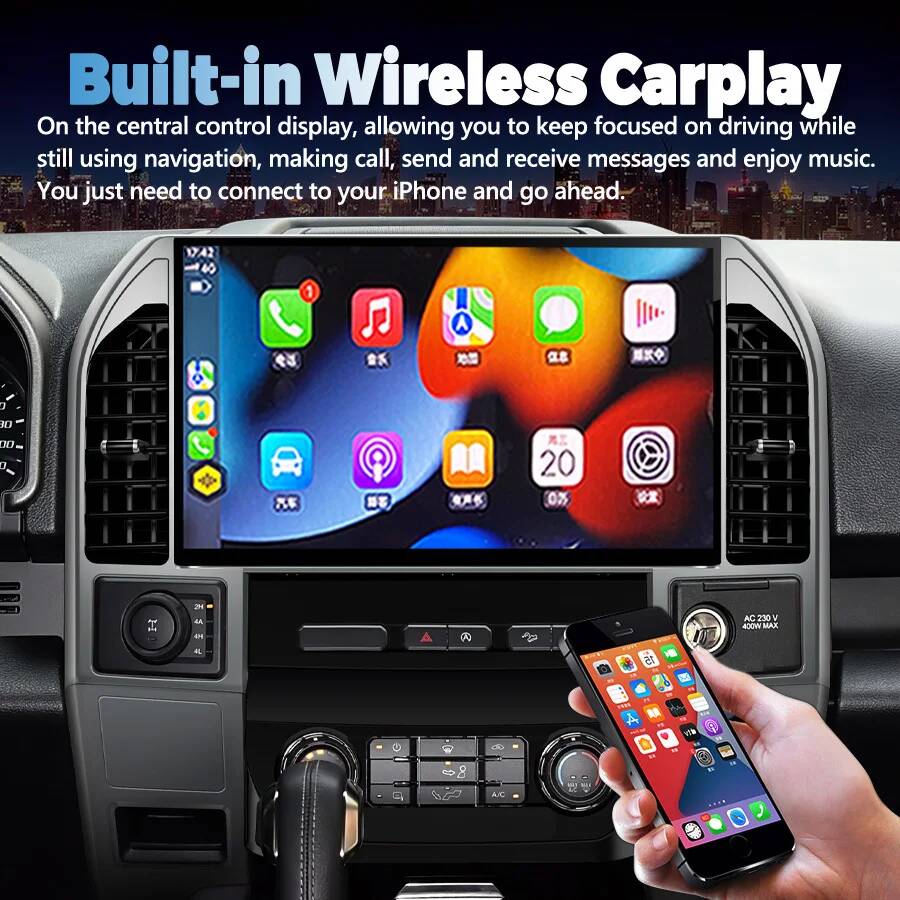 Per Ford Raptor F150 2015-2019 - Car Multimedia Player Carplay Android Auto recensione e prezzo
