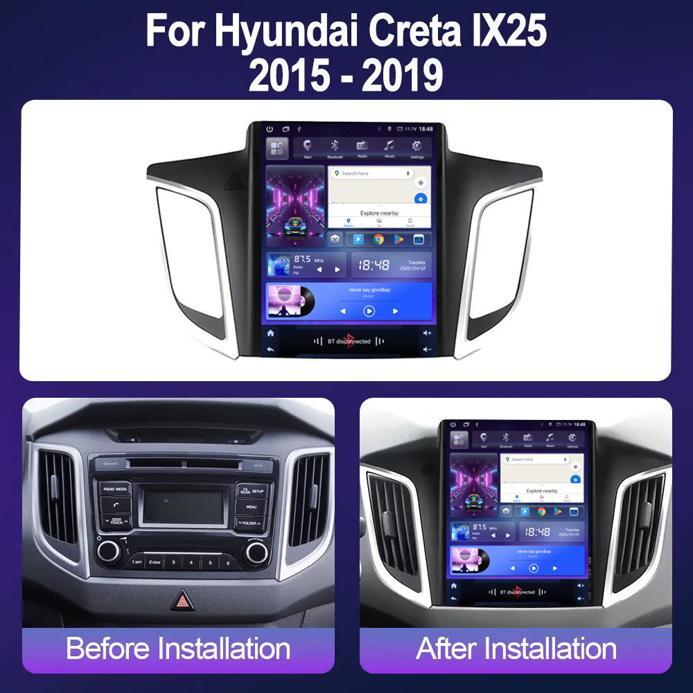 Autoradio Android 14 da 9.7 po - Tesla Style Screen Car Radio recensione e prezzo