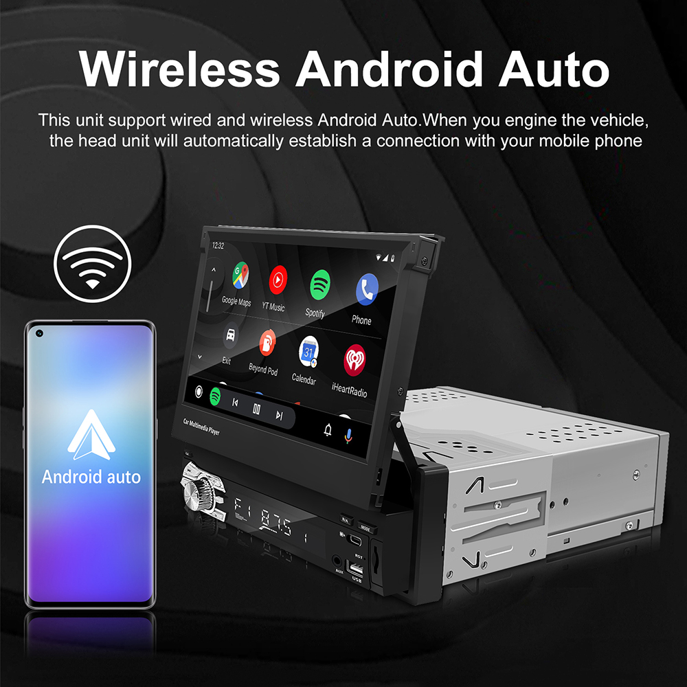 Autoradio Universale 7 Pollici - Car Radio 1 Din Flip Out Screen recensione e prezzo
